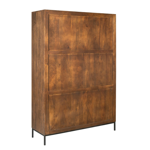 StarFurn Vakkenkast Madison XL - Bruin Hout - 135x45x200cm