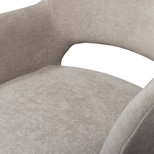 WOOOD eetkamerstoelen Jenny - Polyester - Naturel - Set van 6