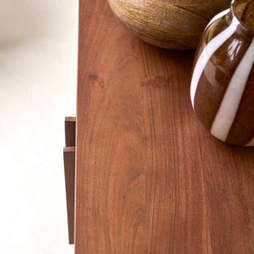 Tikamoon Acacia tv-meubel 150 cm - Donkerbruin - vtwonen shop