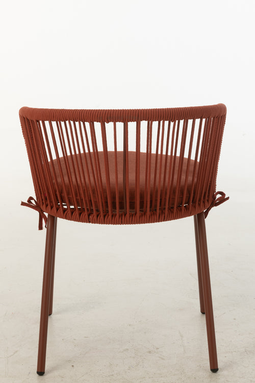 J-Line stoel Toa - metaal/koord - rood