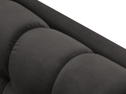 Cosmopolitan Design linker meridiaan Bali flueel, donkergrijs - 185x102x75cm