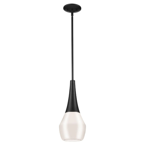 Schlanke Pendelleuchte Deckenleuchte Modern Schwarz 1x E27