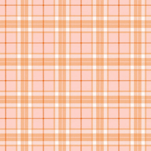 ESTAhome behang ruiten roze en oranje - 50 x 900 cm - 132024