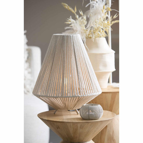 Light & Living tafellamp FELIDA - wit - Ø35cm