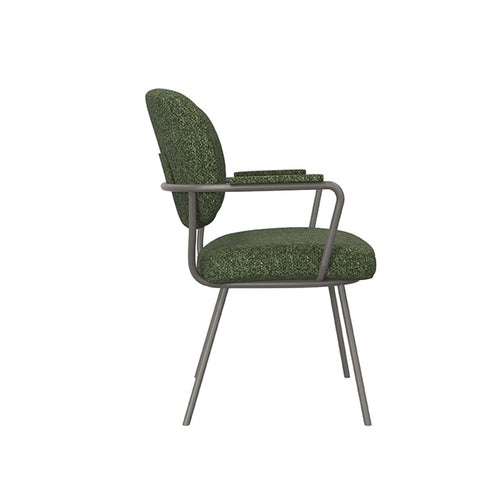 LABEL51 Eetkamerstoel Lausanne - Donkergroen Bouclé - vtwonen shop