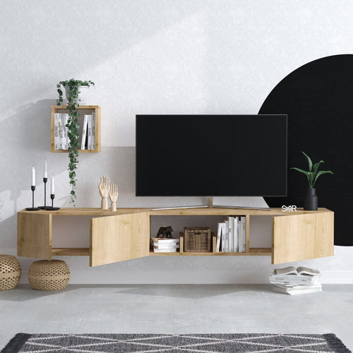 Calicosy - AVIOR TV-meubel - Licht hout - 32x180x25 cm