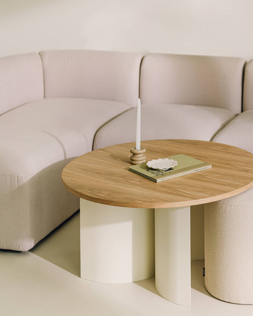 noo.ma Flom 3-zits modulaire hoekbank - Cloud Beige, zacht zitcomfort