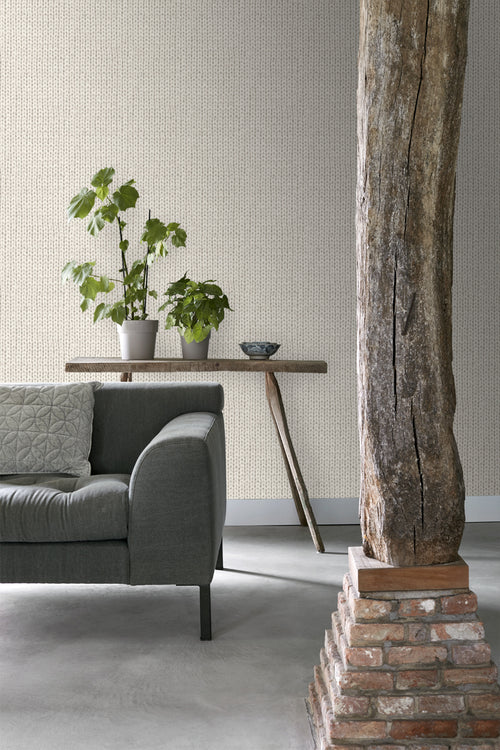 ESTAhome behang breisel beige - 53 cm x 10.05 m - 137720