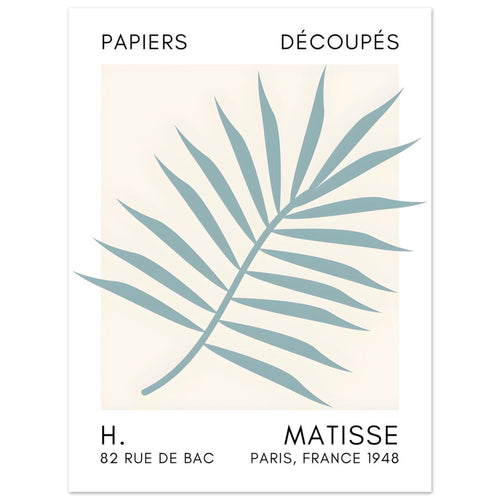 Artfulprints  Matisse – Floral reef turquoise   poster 30x40 cm - vtwonen shop