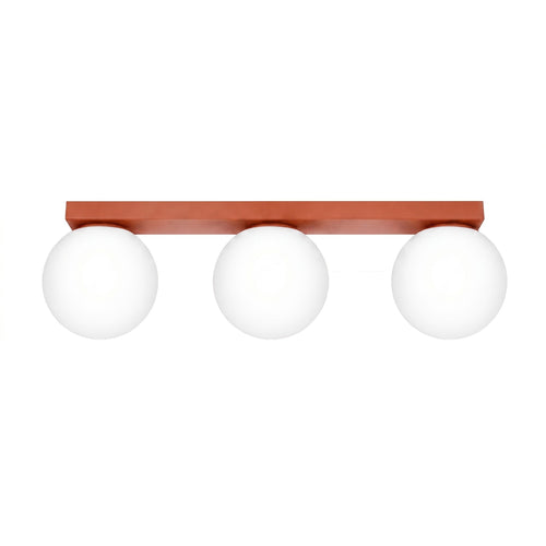 Sollux Lighting Plafondlamp YOLI 3 rode oker - 50x12x14,5cm