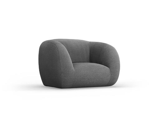 Cosmopolitan Design Fauteuil Essen boucle, donkergrijs - 95x130x86cm