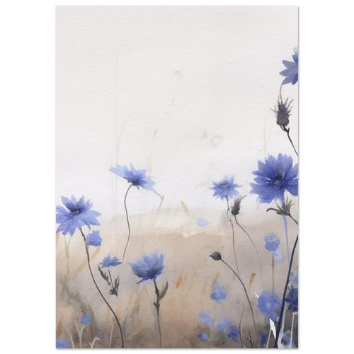 Artfulprints  Flower aquarel 3   poster A4 21x29.7 cm - vtwonen shop