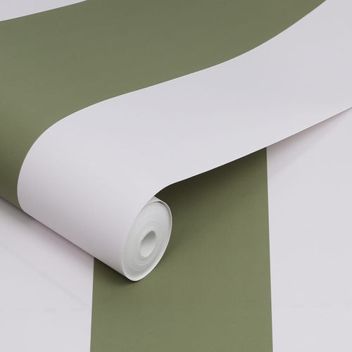 Joules Vliesbehang - Harborough Stripe Olive - Groen - 10mx52cm - vtwonen shop