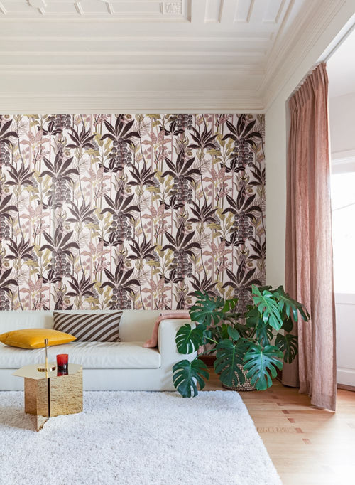 Masureel behang bloemen beige - 53 cm x 10.05 m - 630565 - vtwonen shop