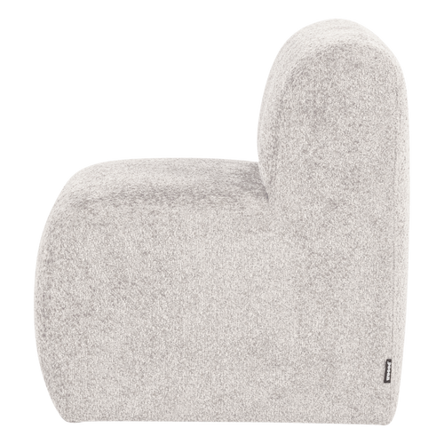 WOOOD eetbank 84 cm rugleuning Mojo Base - Wollig - Ecru - 83x84x76