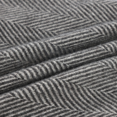 Home Deluxe plaid Mila - Polyester - Antraciet - 140x200cm