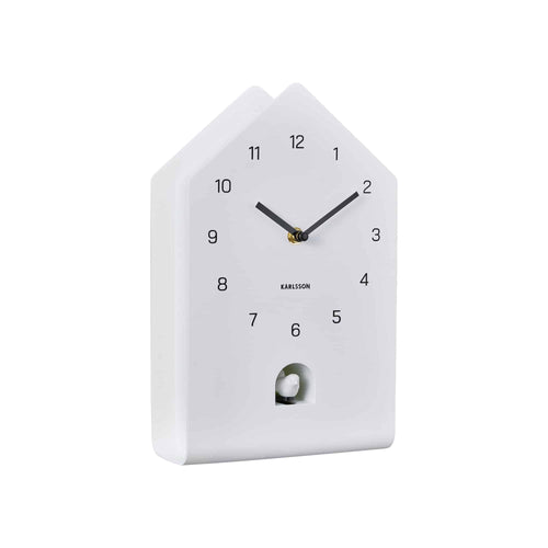Karlsson wandklok Fino Cuckoo - wit - 9.3x17.2x28.5cm