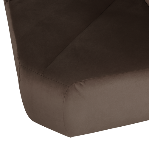 WOOOD hoekelement recht Mojo - Velvet - Bruin - 74x105x105
