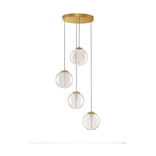 Nova Luce GALEO  Galeo Cluster Hanglamp Plafondlamp Helder, Zandgoud Triac Dimbaar LED 25W 1765lm 3000K