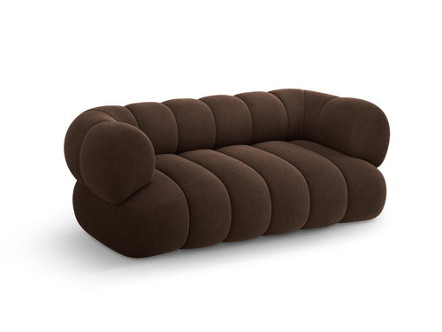 Cosmopolitan Design Bank Koge 2-zits, flueel chocolade - 95x180x70cm