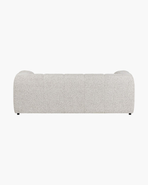 noo.ma Bolbi 2-zits bank - Clay Grey Mélange, pluche ontwerp