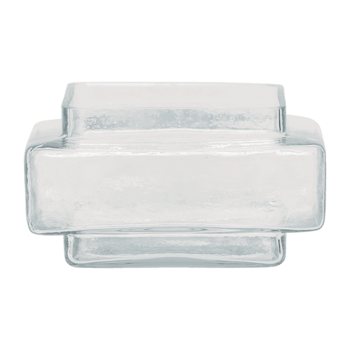 Urban Nature Culture theelichthouder XL Isla Transparent Transparant - 11.8x11.8x6.5cm