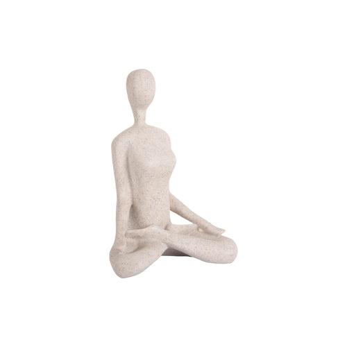 Present Time ornament Open Lotus - grijs - 15x11x21cm - vtwonen shop