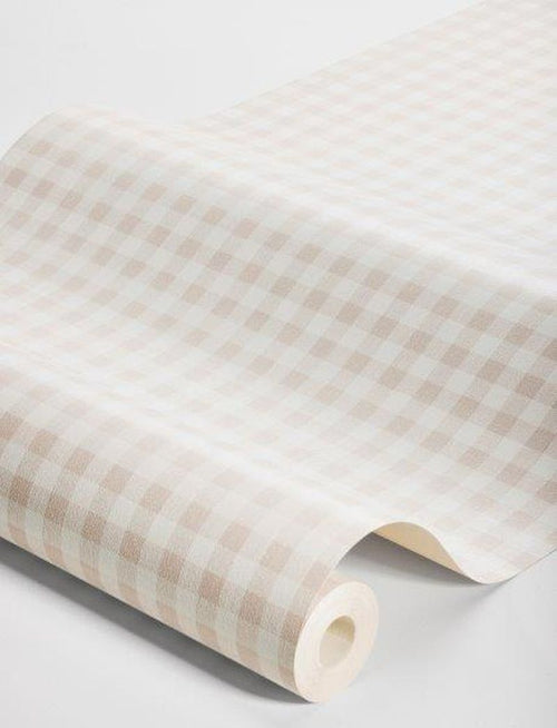 Borastapeter behang ruiten roze - 53 cm x 10.05 m - 660490 - vtwonen shop