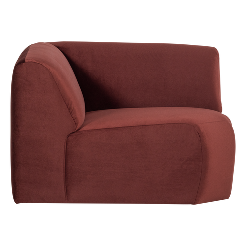 WOOOD hoekelement recht Mojo Base - Velvet - Kastanjebruin - 74x105x105