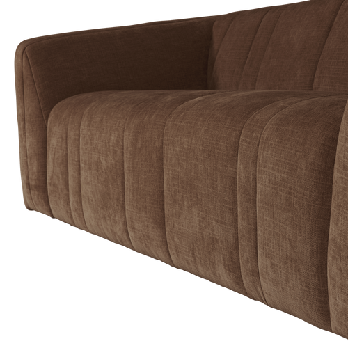 WOOOD 2-zits bank Omaire - Chenille - Lichtbruin