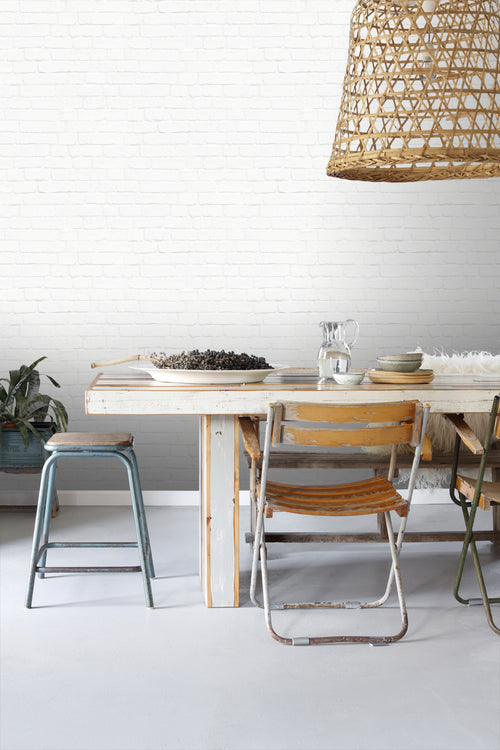 ESTAhome behang bakstenen wit - 53 cm x 10.05 m - 138533 - vtwonen shop