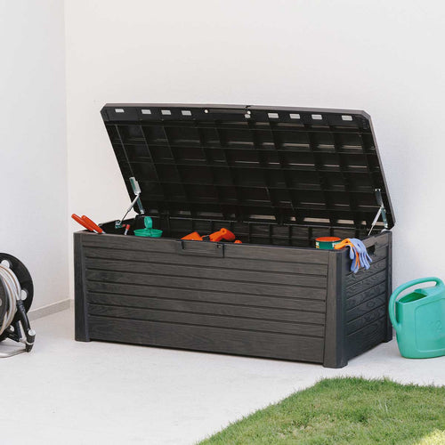Toomax opbergbox Florida - donker grijs 550 liter - vtwonen shop