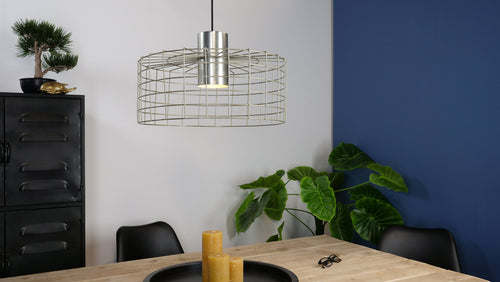 EGLO hanglamp Milligan - e27 - industrieel - ø 48 cm - grijs - vtwonen shop