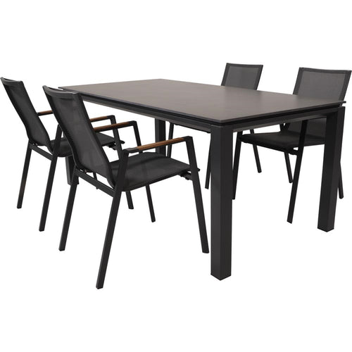 Lesli Living bistrostoel Tarragona - zwart - 56x65x88cm