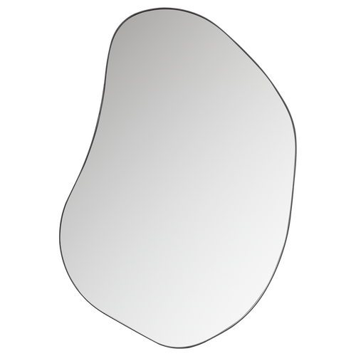 WOOOD organische spiegel Romee - Metaal - Zwart - 100x70x4