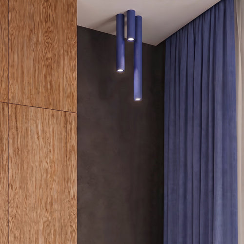 Sollux Lighting Plafondlamp LAGOS 10 ultramarijn - 6x6x10cm