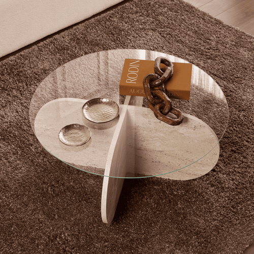 Calicosy - Salontafel met gekruiste poten AERIS - 75x75x35 cm