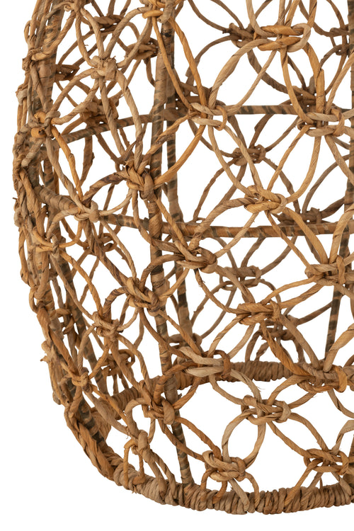 J-Line bijzettafel Ton - metaal/bananenblad - naturel - vtwonen shop