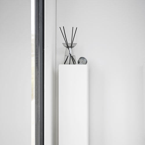 Yamazaki Tower Toiletrolhouder op wielen smal - Wit - vtwonen shop