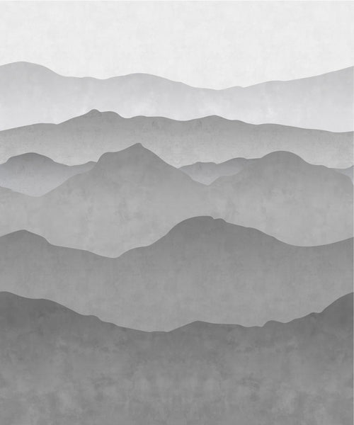ESTAhome fotobehang berglandschap grijs - 250 x 300 cm - 158939