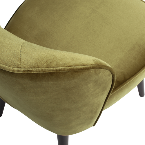 WOOOD fauteuil Sara - Polyester - Army - 71x59x70 - vtwonen shop