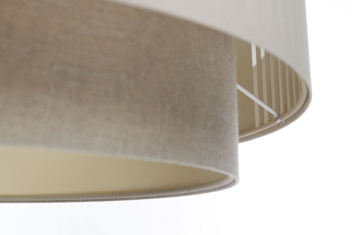 bpskoncept hanglamp Lami Line - linnen & crème - Ø50 cm
