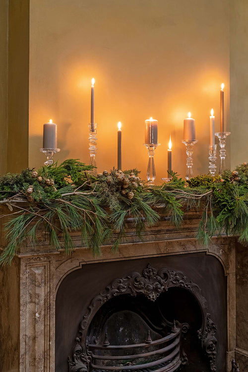 vtwonen Kandelaar - Glas - Transparant - 10x34cm