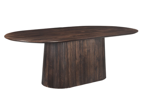 Livingfurn eetkamertafel Salvator Walnut - 230cm - mangohout