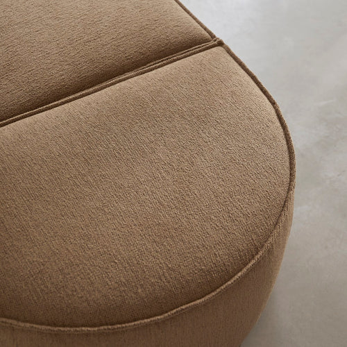 Tikamoon Poef in camelkleurige stof - Bruin - vtwonen shop