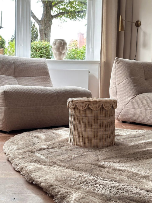 Organisch hoogpolig vloerkleed Odelia stone - Interieur05 - 330 x 240 cm - vtwonen shop