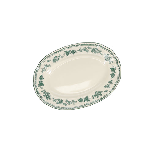 S|P Collection - Serveerschaal 25,5x18cm ovaal green Cyril - Set van 2