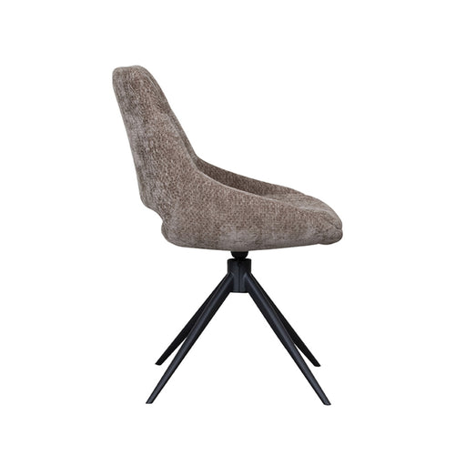 LABEL51 Eetkamerstoel Marlow - Groen Stof - Draaibaar - Set van 2 - vtwonen shop