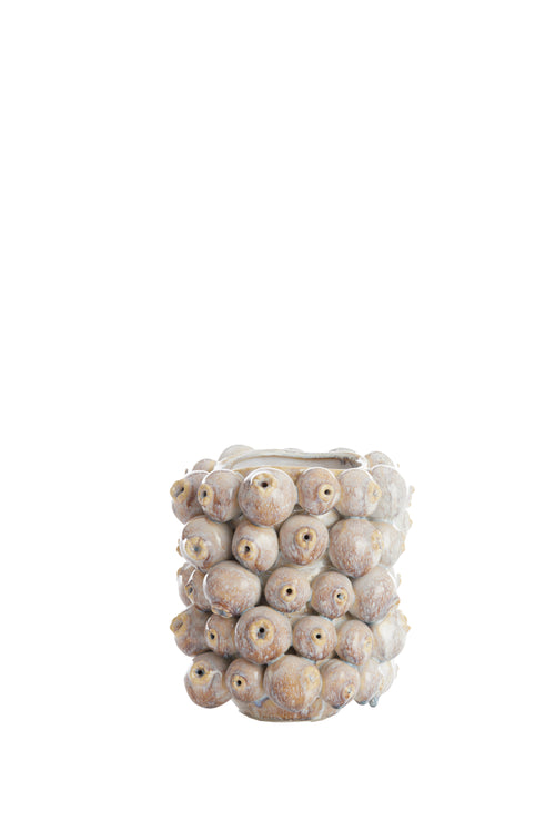 Light & Living vaas NITALI - 19x18.5x21cm - bruin - vtwonen shop