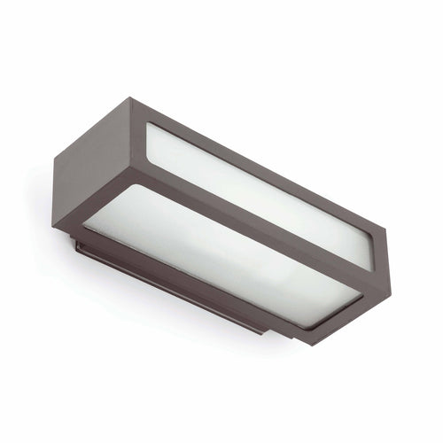 Faro Natron - 1 Licht Wandlamp Buiten Donkergrijs IP54, E27